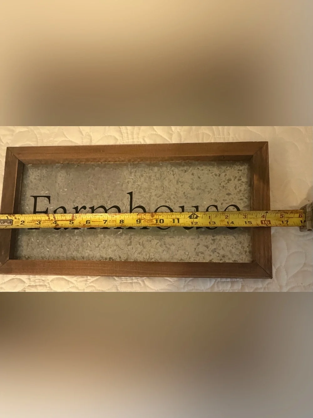 Farmhouse Metal and Wood Wall Sign